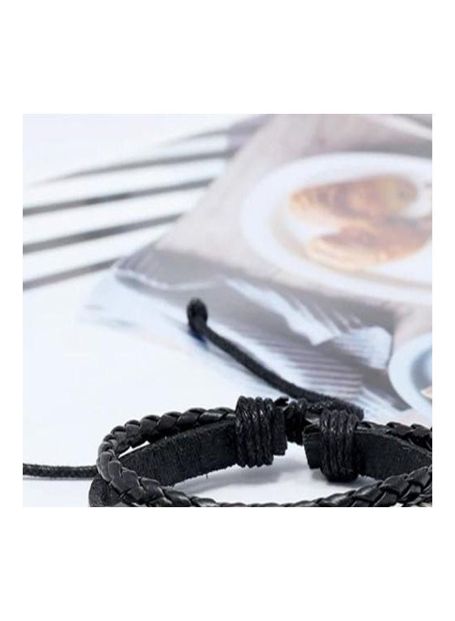 5esha Casual Leather Bracelet - Image 3