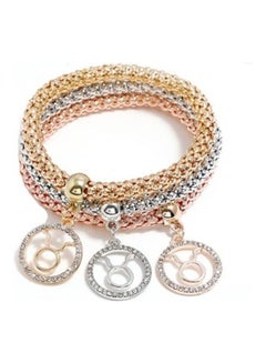 5esha 3-Piece Zinc Round Shape Bracelet  - Image 1