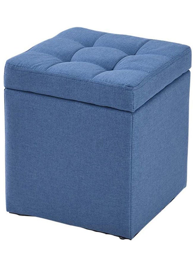 Generic Multifunctional Storage Saving Folding Fabric Stool Blue 