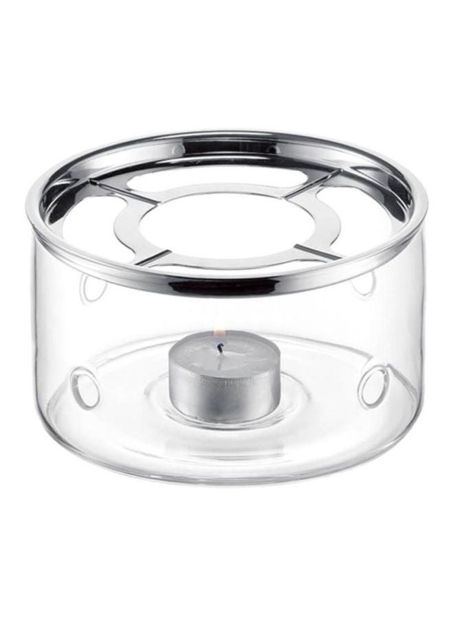 bodum Bistro Medium Warmer Clear/Silver 13.5cm - Image 1