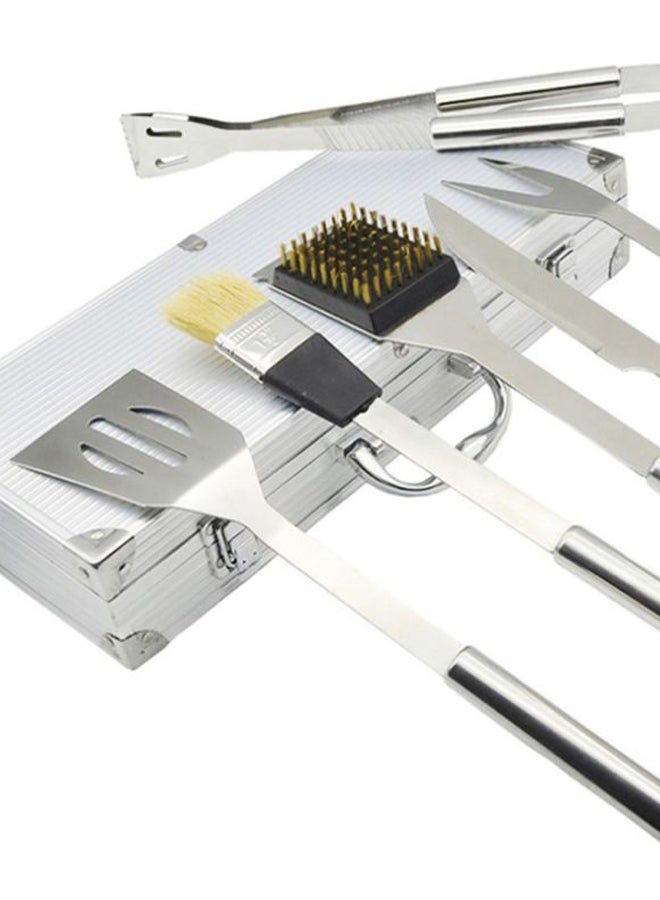 شاربدو طقم أدوات للشواء مكون من 6 قطع أسود/ فضي 37x15x7سم - Image 3