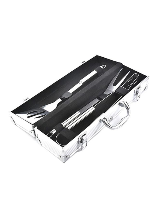 شاربدو طقم أدوات الشواء من 3 قطع فضي 37x10x8سم - Image 2