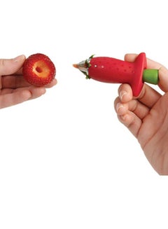 Chef'n StemGem Strawberry Stem Remover Red/Green/Silver 5x9.1x2.7cm  - Image 3