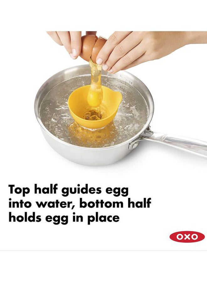 OXO 2-Piece Egg Poacher Set Yellow 15cm  - Image 5