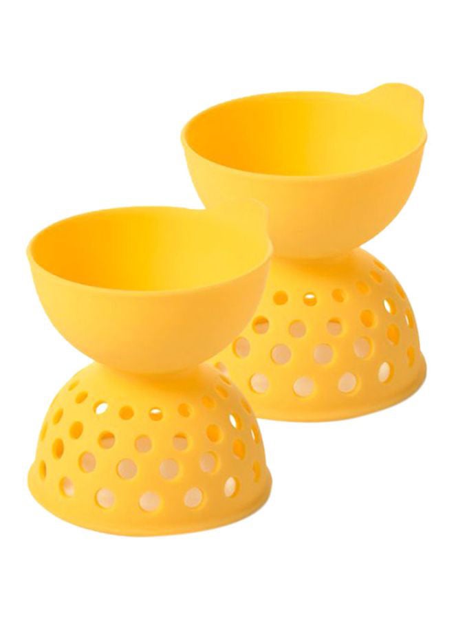 OXO 2-Piece Egg Poacher Set Yellow 15cm  - Image 1