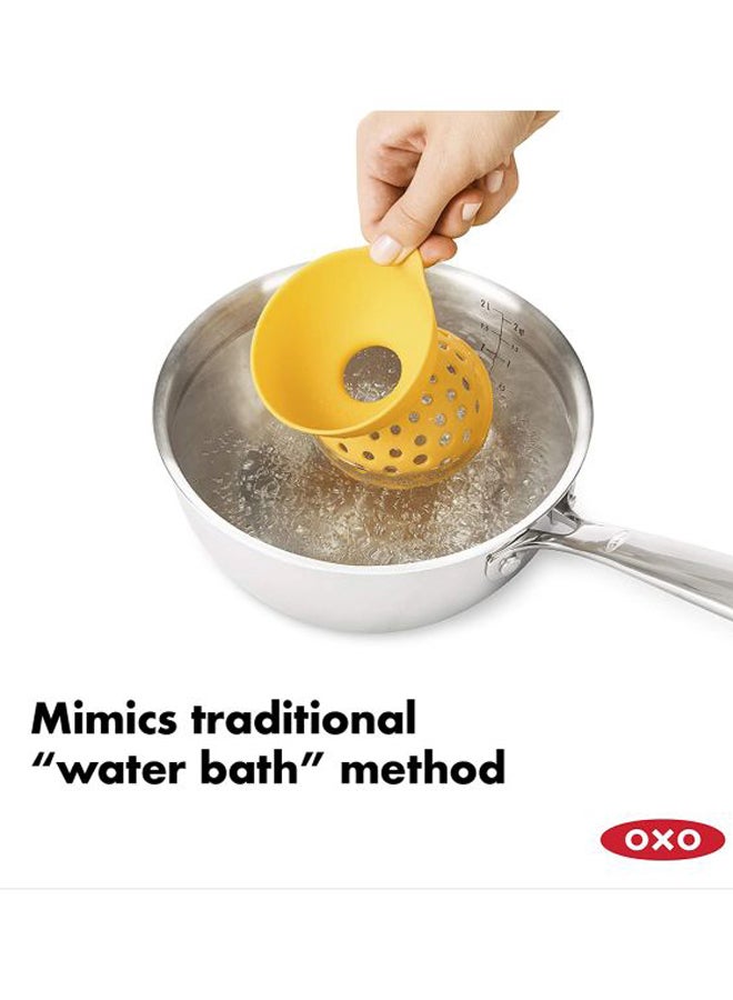 OXO 2-Piece Egg Poacher Set Yellow 15cm  - Image 4