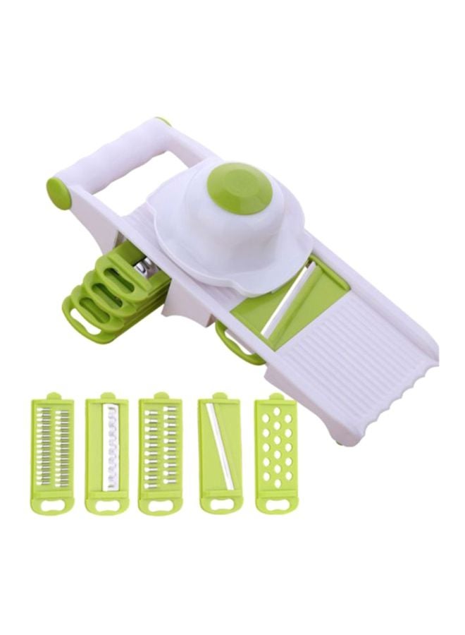 Sharpdo Multi-Functional Fruit And Vegetable Grater Green/White 28.5x7.5x12cm 