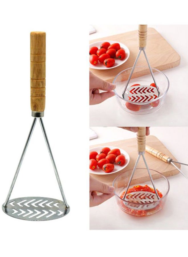 Cool Baby - Stainless Steel Potato Masher Silver/Beige 25x8cm - Image 1