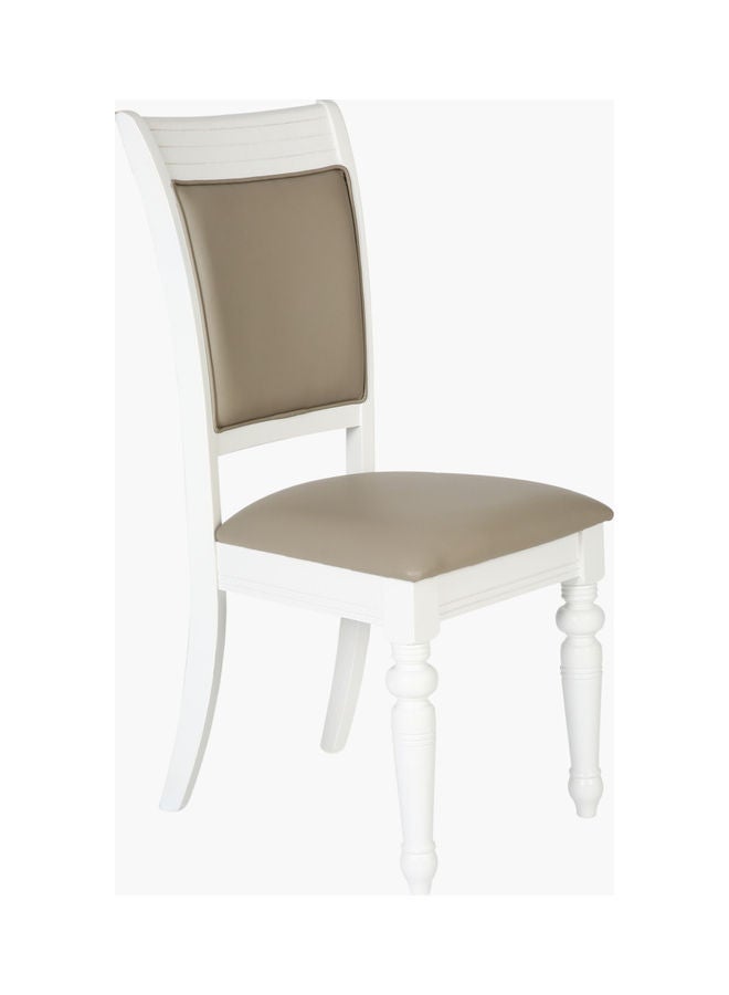 Home Box Harvest Cushioned Dining Chair White 46 x 41 x 100cm - Image 1