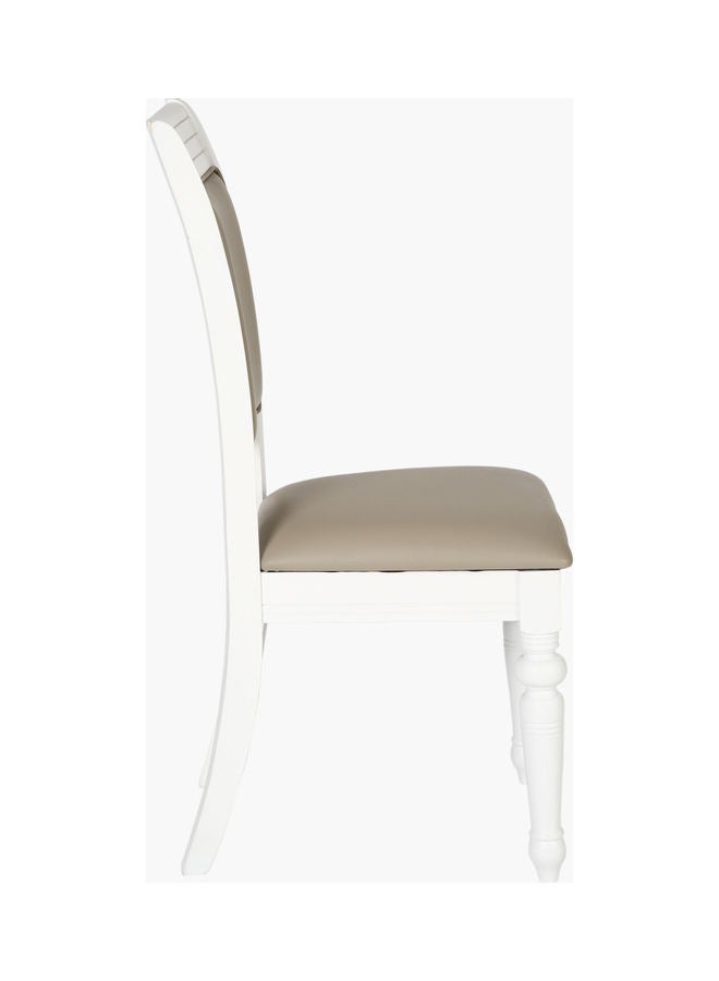 Home Box Harvest Cushioned Dining Chair White 46 x 41 x 100cm - Image 3