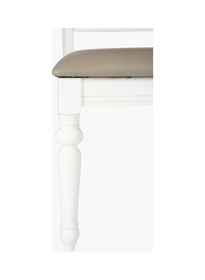 Home Box Harvest Cushioned Dining Chair White 46 x 41 x 100cm - Image 4