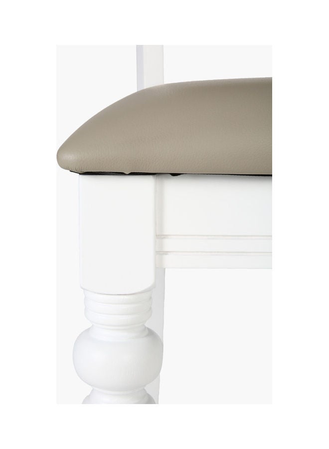 Home Box Harvest Cushioned Dining Chair White 46 x 41 x 100cm - Image 5