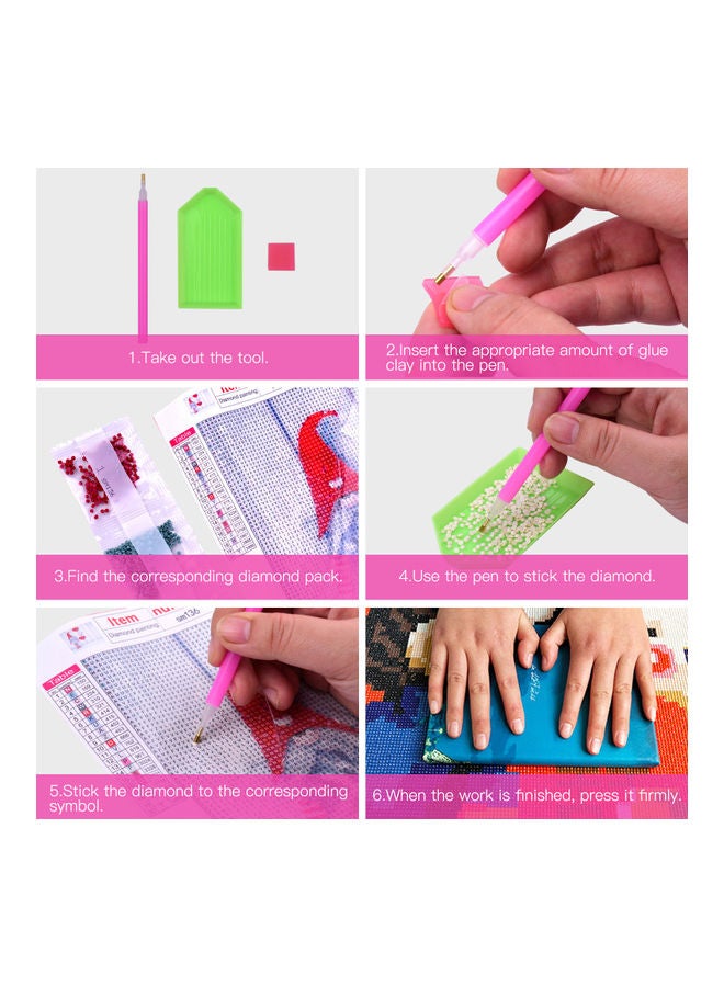 5D Diamond Painting Kit Multicolour - Image 1