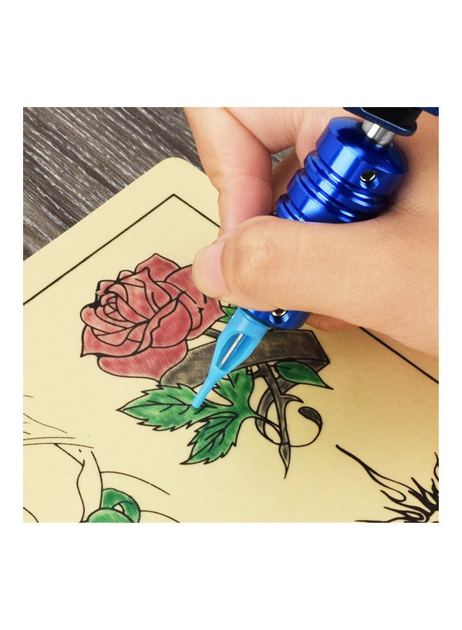 طقم ماكينة تاتو دوارة مع ملحقات متعدد الألوان - Image 5