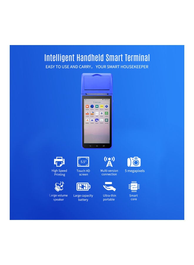 Portable Wireless Terminal Smart Printer Blue