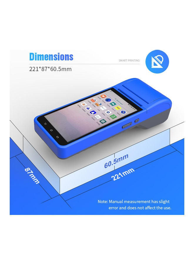 Portable Wireless Terminal Smart Printer Blue