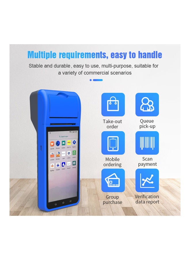 Portable Wireless Terminal Smart Printer Blue