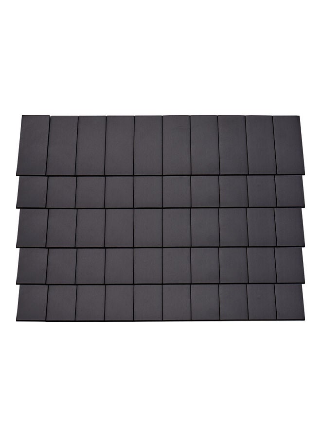 50-Piece Self-Adhesive Magnetic Strips Black - Image 4