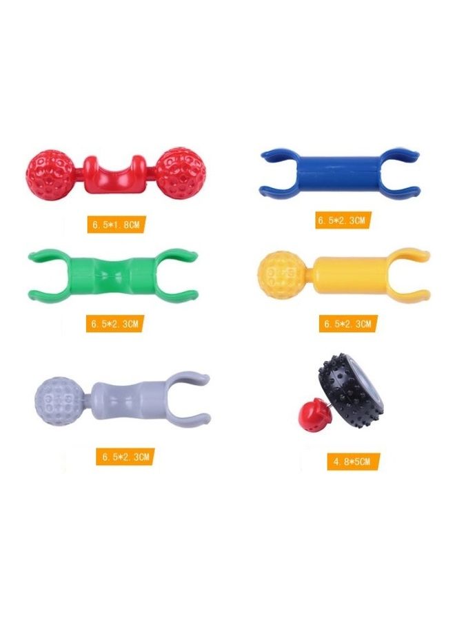null - HINL00270 72-Piece DIY Plastic Puzzle Building Blocks 72 1+ Years - Image 1