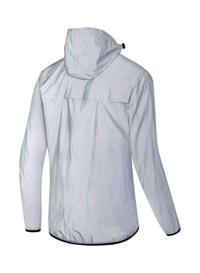 Waterproof Reflective Hooded Jacket XL - Image 3