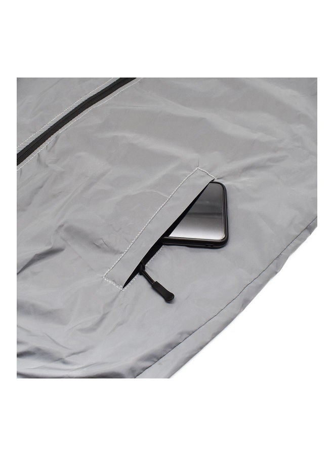 Waterproof Reflective Hooded Jacket M - Image 2