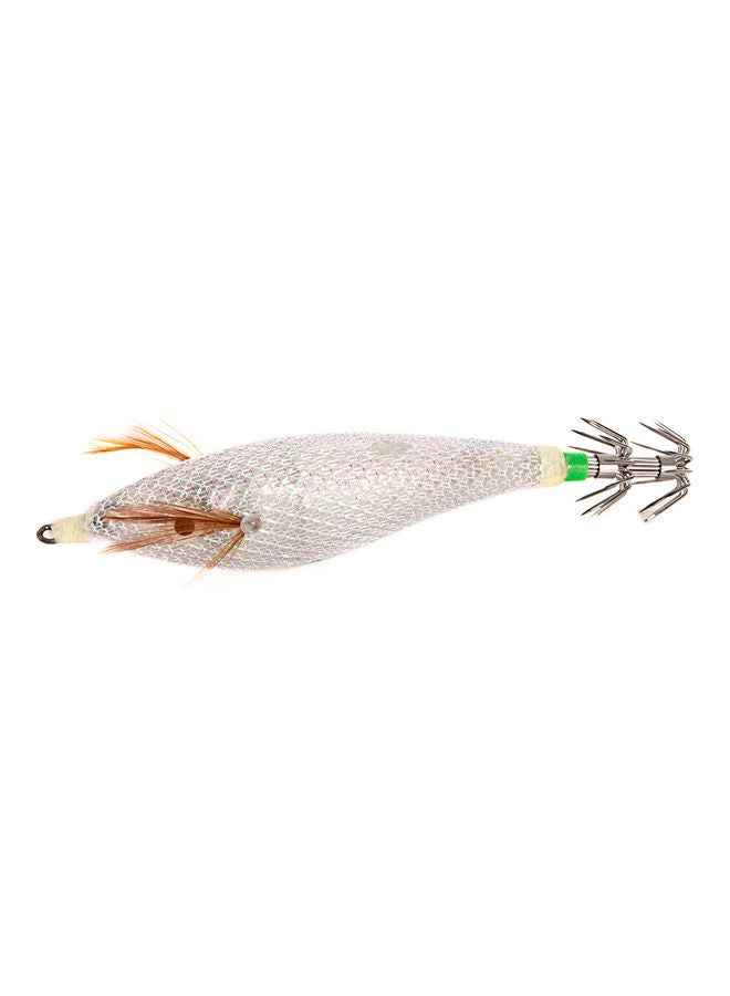 Generic Luminous Squid Jig Fishing Wood Shrimp Lure 12.8cm
