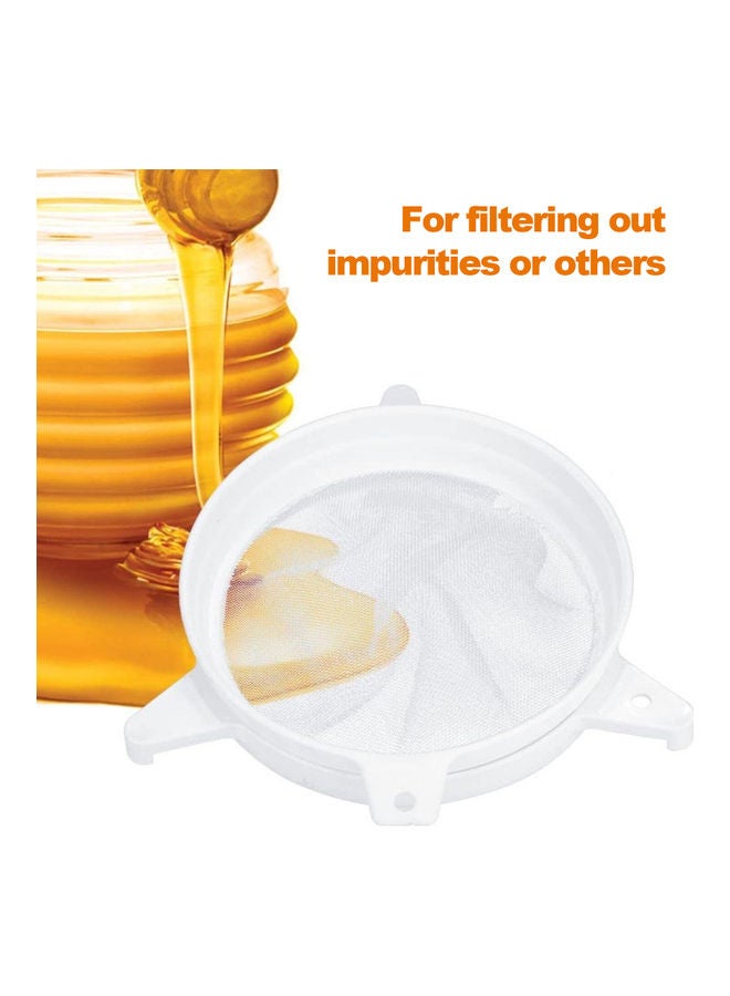 Double Mesh Honey Strainer White - Image 2