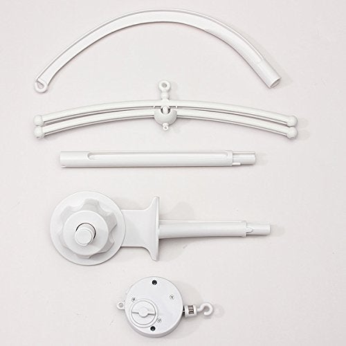 Beauenty Baby Crib Mobile Bed Bell Holder Arm Bracket + Wind-Up Music Box Toy  - Image 2