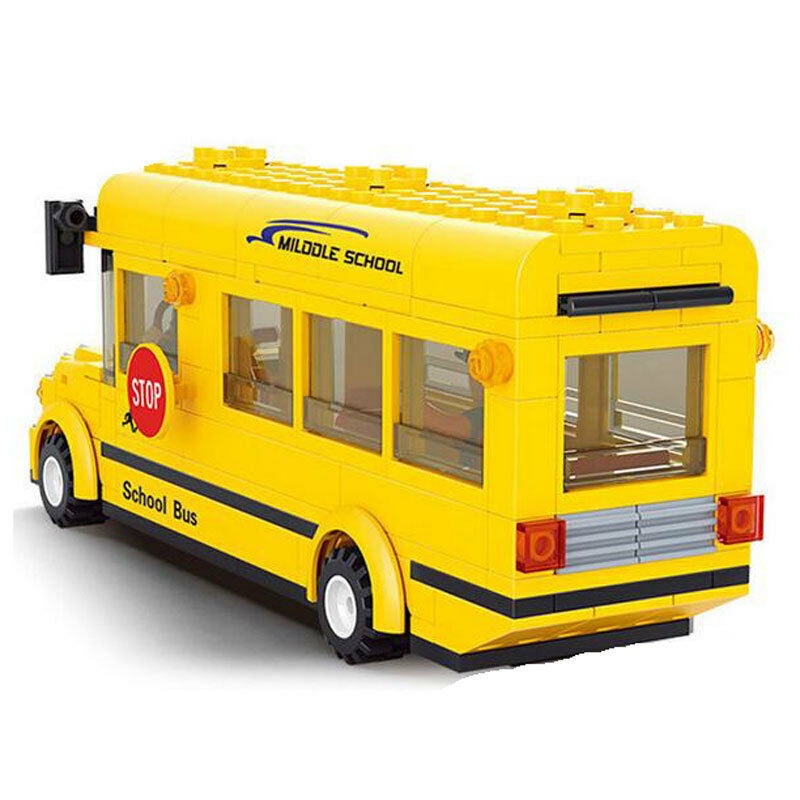 Beauenty YPZ5833 Mini School Bus Building Blocks Toy 3+ Years  - Image 3