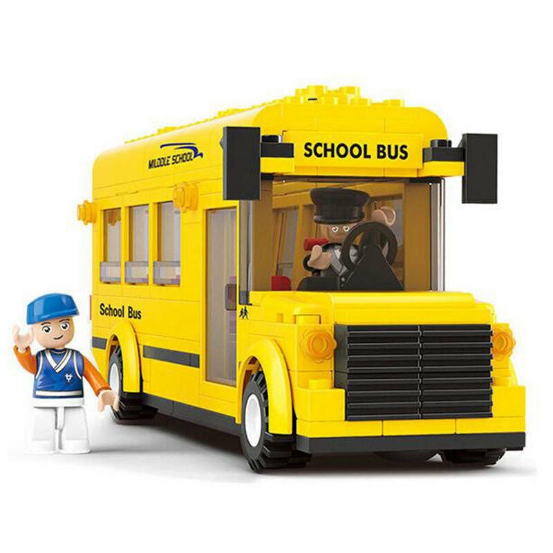 Beauenty YPZ5833 Mini School Bus Building Blocks Toy 3+ Years  - Image 4