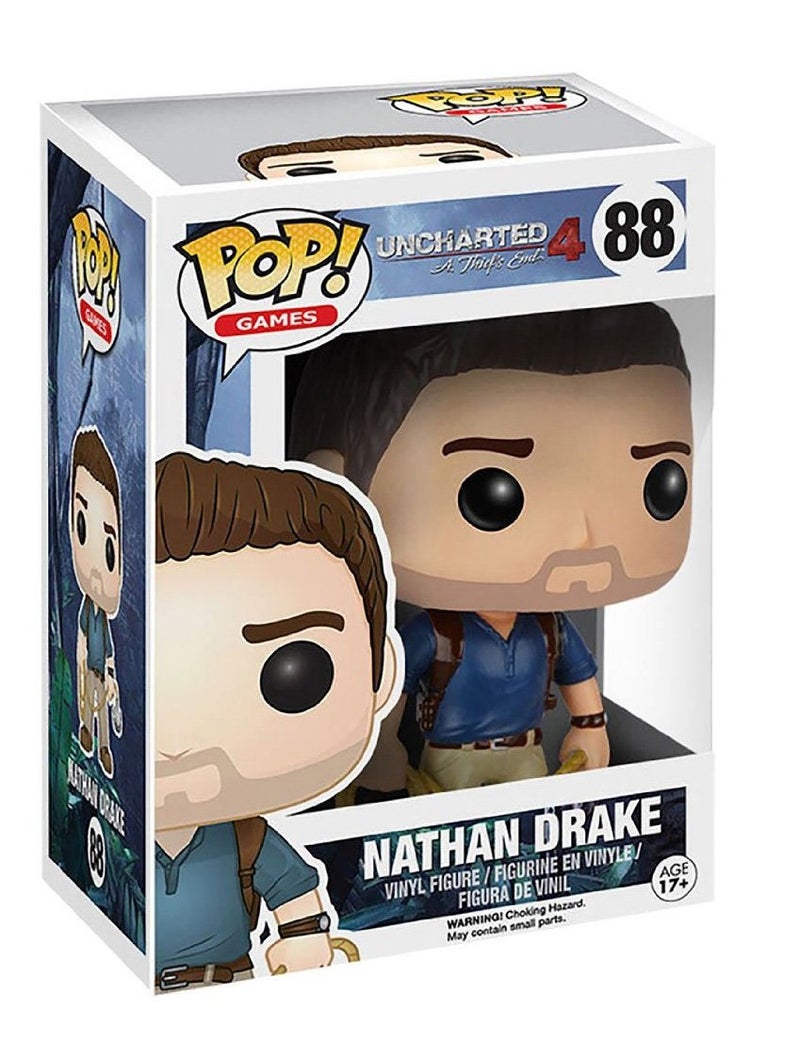 Funko - Pop! Uncharted Nathan Draker Figure Toy Keychain Multicolour - Image 1