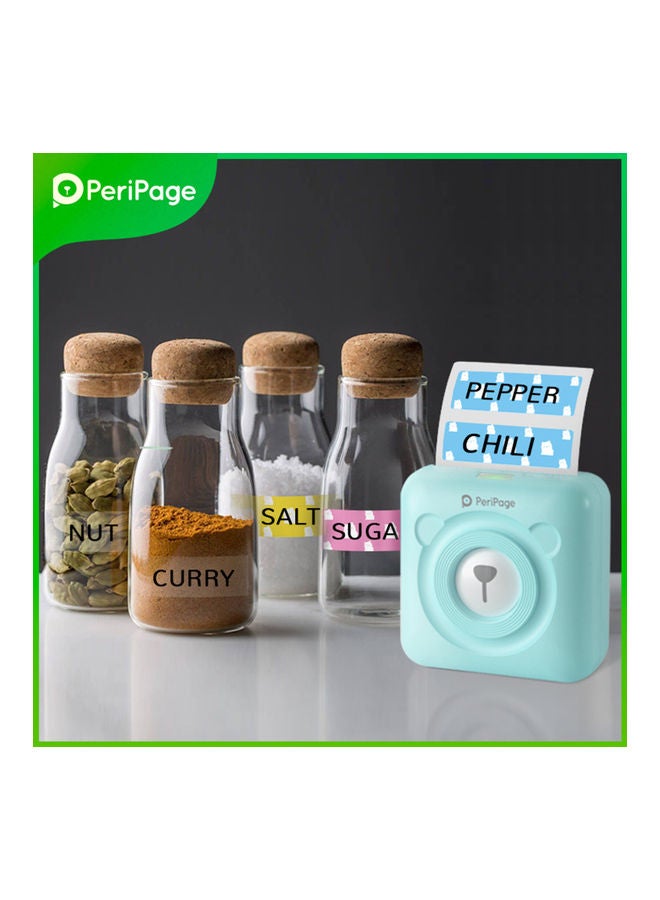 PeriPage Mini Pocket Wireless Thermal Printer Mint Green/White  - Image 5