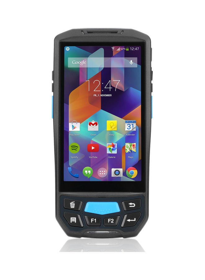 Android 8.1 PDA Handheld POS System With Bar Code Scanner Black 