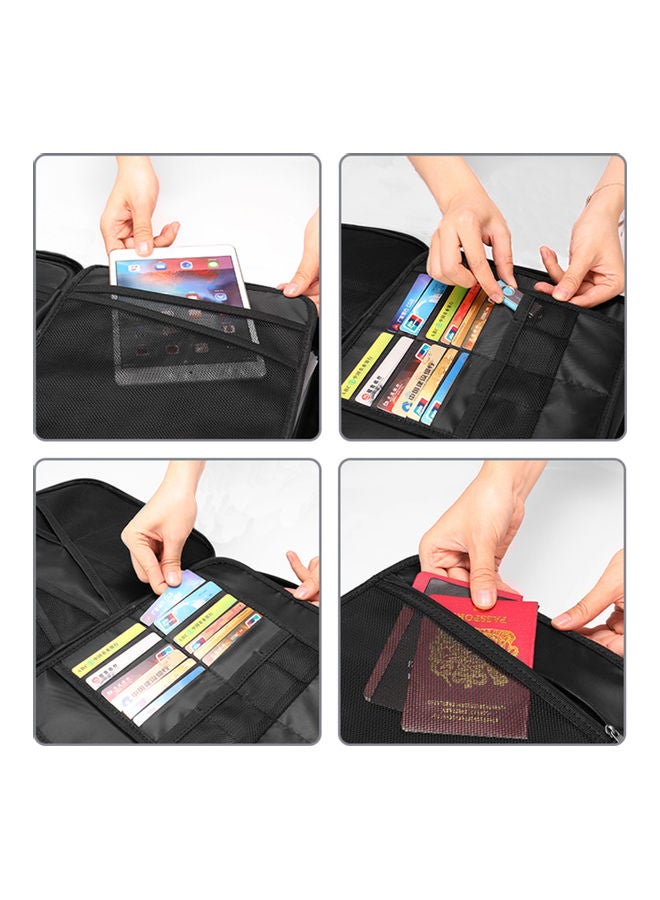 Fireproof Document Bag With Zipper Closure Black - Image 4