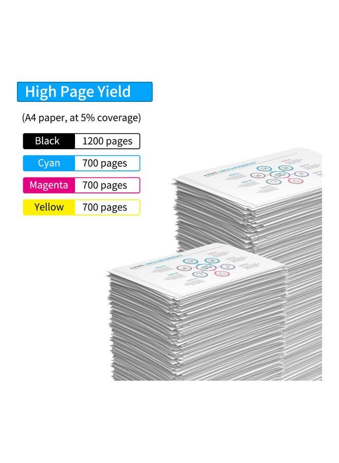 Aibecy 4-Pack Compatible Ink Cartridge Multicolour - Image 5
