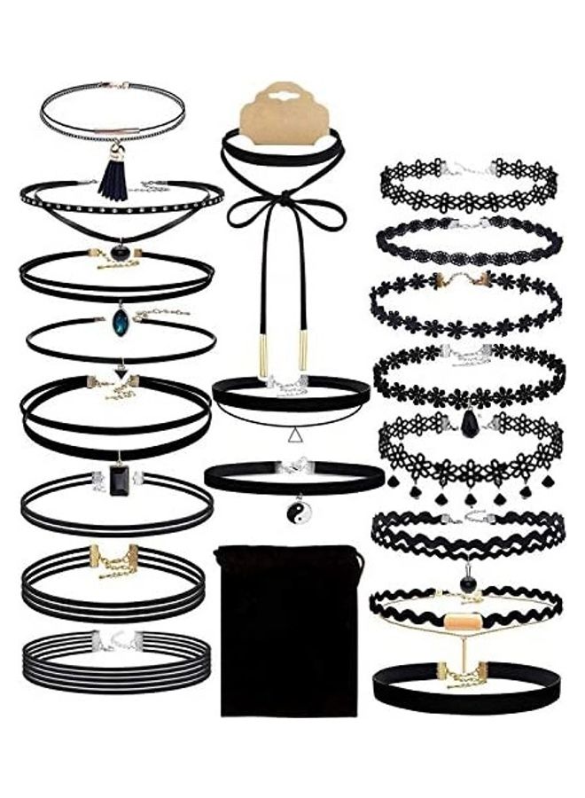 Outee 20-Piece Chokers Necklaces 