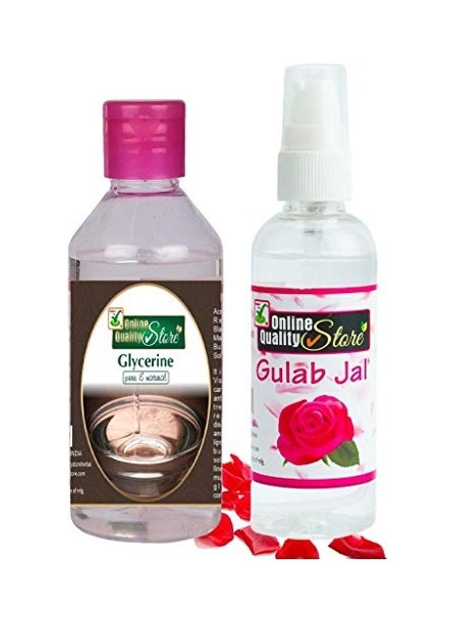 Online Quality Store 2-Pack Of Rose Water Gulab Jal And Glycerine 300grams - Image 1