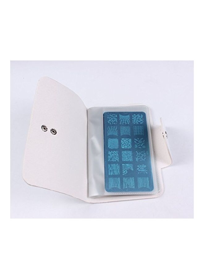 Nail Art Stamp Plate Holder White - Image 3