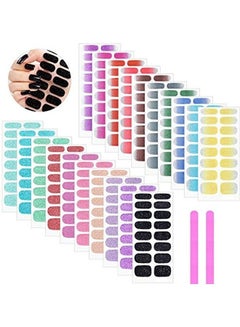 320 Piece Full Wraps Nail Art Stickers Multicolour