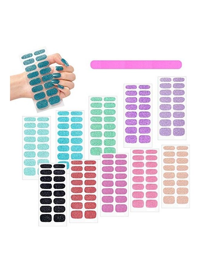 Generic - 320 Piece Full Wraps Nail Art Stickers Multicolour - Image 1