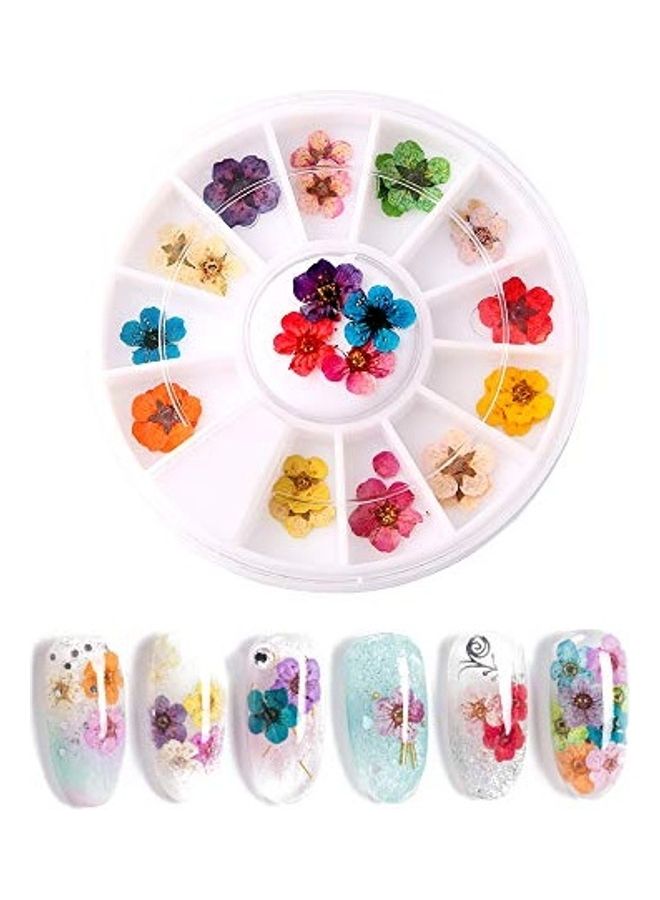 مجموعة ملصقات ملونة لتزيين الأظافر مكونة من 12 قطعة متعدد الألوان - Image 1