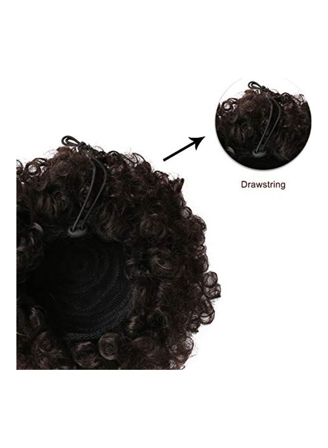 Generic Afro Puff Drawstring Clip On Bun Black - Image 5