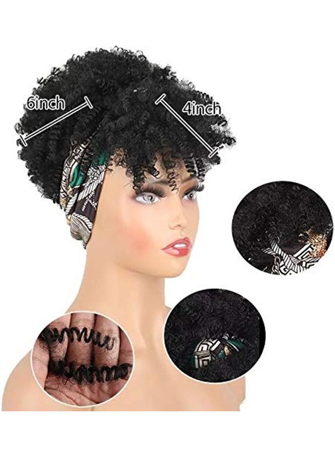 Generic Afro Kinky Curly Hair Wigs Black One Size - Image 4