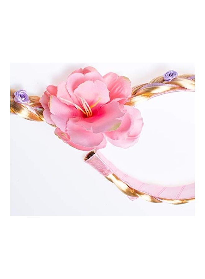 Generic - 3-Piece Princess Dress up Headband Braided Wigs Multicolour - Image 1