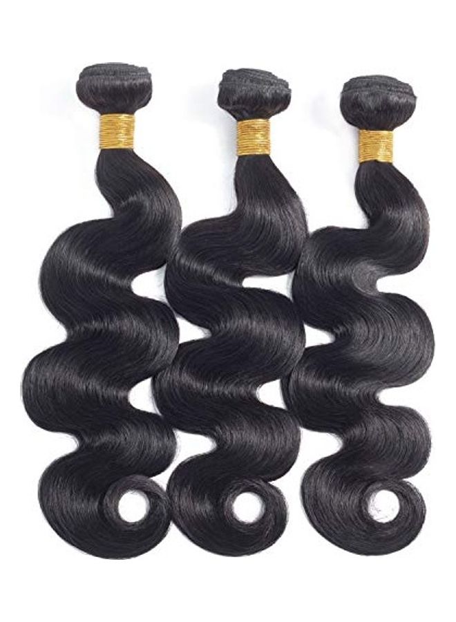 3-Bundle 10A Brazilian Virgin Straight Human Hair Extension Black 20inch - Image 5