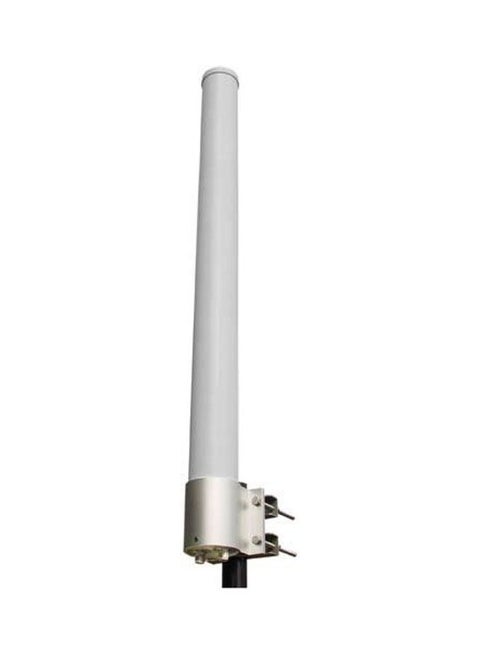 2.4 GHz 13 dBi Dual Polarity Omnidirectional Antenna White
