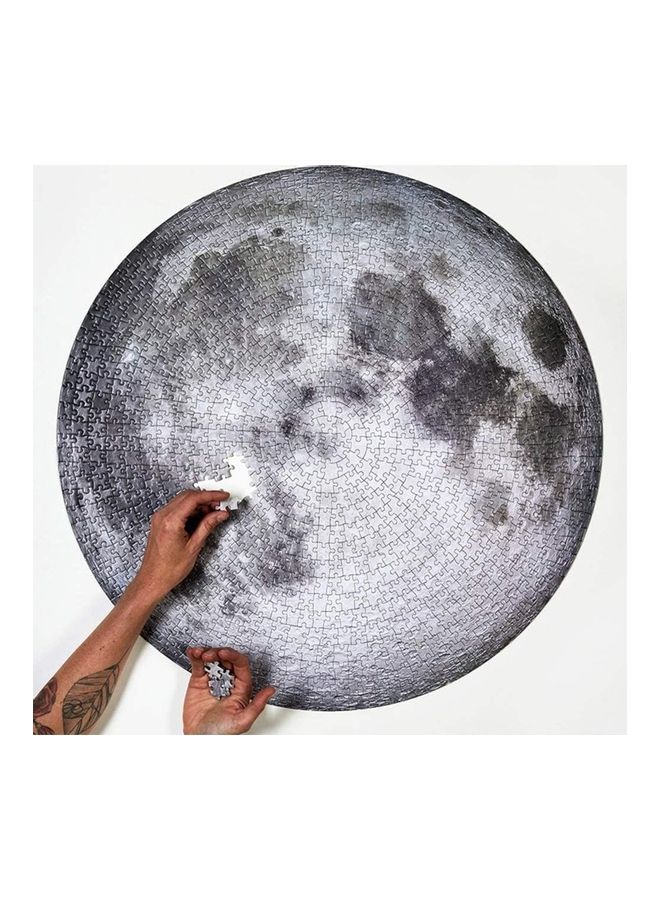 Generic - 1000-Piece Gradient Moon Round Puzzle 18.2 x 16.4 x 6cm - Image 1