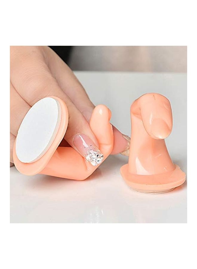 10 Piece Fake Finger Practice Model For Hand Manicure Nail Art Training Beige - Image 5