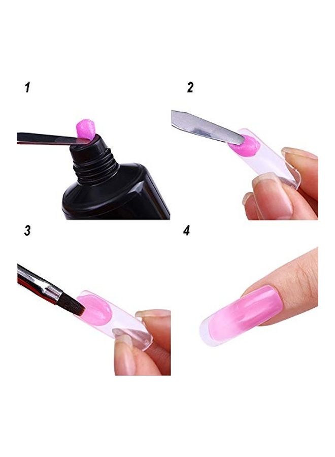 Poly Nail Extension Gel Brush And Picker Pusher Black/Silver - Image 3