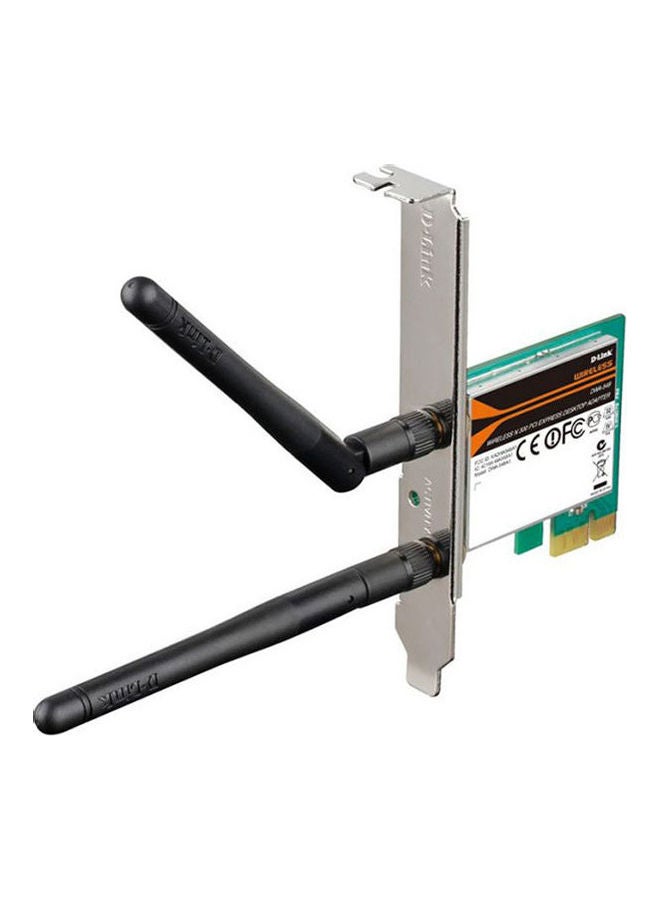 D-Link - DWA-548 Wireless N300 PCI Express Desktop Adapter Black - Image 1